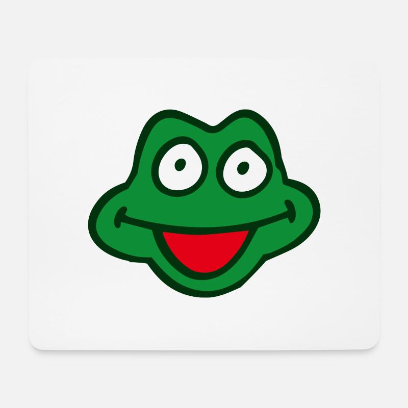 Frosch - Mousepad (Querformat) - Weiß