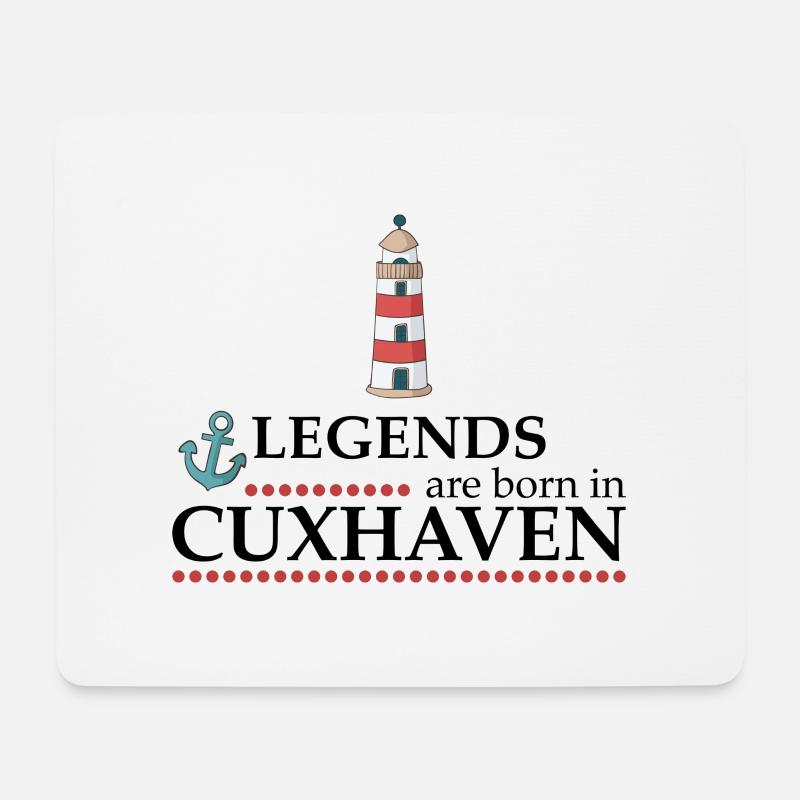 Cuxhaven - Mousepad (Querformat) - Weiß