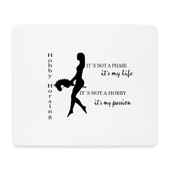 Hobby Horsing 5 - Mousepad (Querformat) - Weiß - Vorne