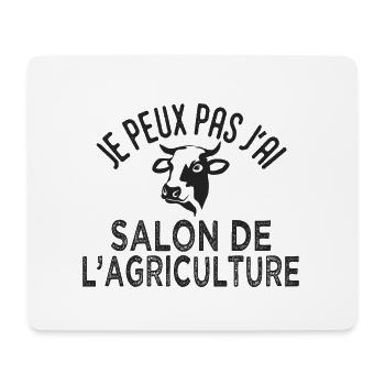 Agriculteur je peux pas jai salon de l agriculture - Tapis de souris (format paysage) - blanc - Devant