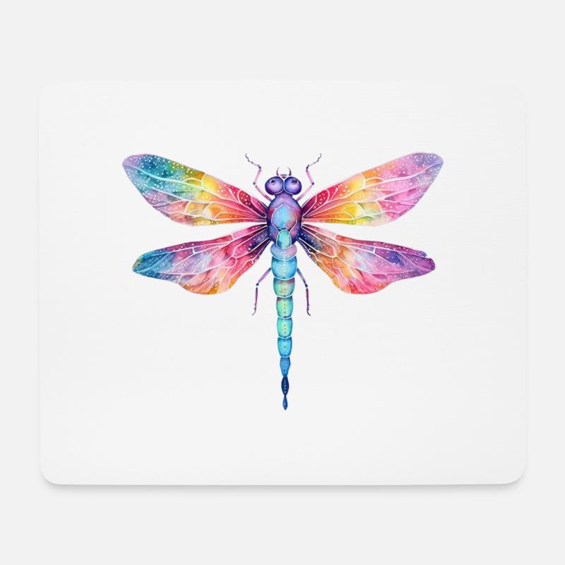 Libellen sind Küsse vom Himmel Männer Frauen - Mousepad (Querformat) - Weiß