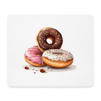 Donut für einen Donut-Liebhaber - Mousepad (Querformat) - Weiß - Vorne