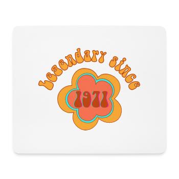 Legendary since 1971 Birthday Retro - Mouse Pad (horizontal) - white - Front