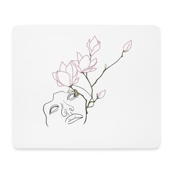 Aus dem Chaos entsteht der Lotus - Mousepad (Querformat) - Weiß - Vorne