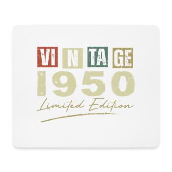 Vintage, 1950er Jahre, Original 1950er Jahre, Geburtstagsgeschenk - Mousepad (Querformat) - Weiß - Vorne
