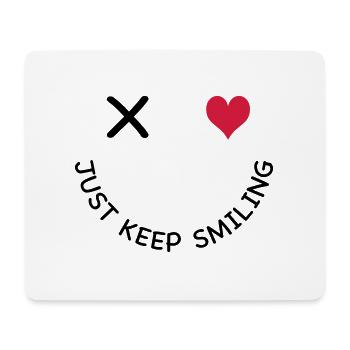 smile - Mouse Pad (horizontal) - white - Front