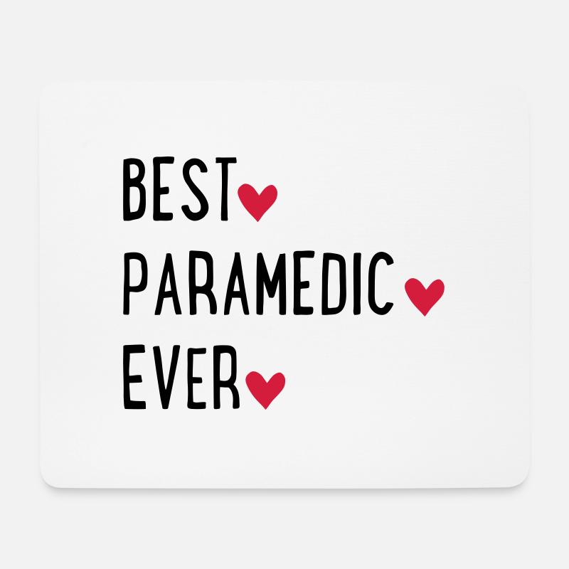 paramedic - Mousepad (Querformat) - Weiß