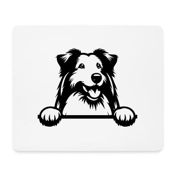 Bearded Collie - Mouse Pad (horizontal) - white - Front