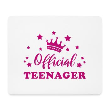 Cadeau officiel pour le 13e anniversaire de l’adolescent - Tapis de souris (format paysage) - blanc - Devant