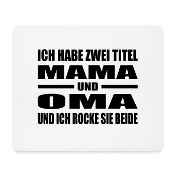 Mama - Mousepad (Querformat) - Weiß - Vorne