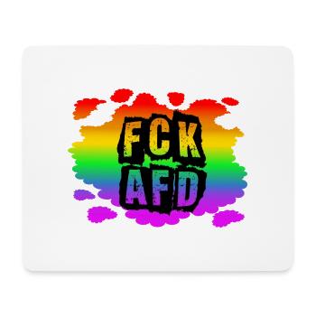 Stop AfD against right, democracy, diversity, left - Mouse Pad (horizontal) - white - Front