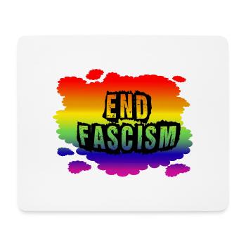 Stop AfD contre la droite, la démocratie, la diversité, la gauche - Tapis de souris (format paysage) - blanc - Devant