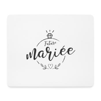 DESIGN TEE SHIRT EVJF FUTURE MARIEE TENDANCE - Tapis de souris (format paysage) - blanc - Devant