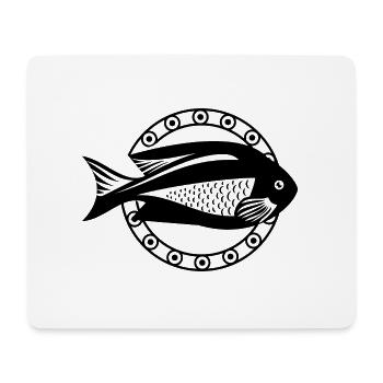 Fisch Aquarium Meerestier Klima Umweltschutz - Mousepad (Querformat) - Weiß - Vorne