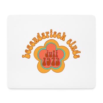 Legendär Seit Juli 1973 Geboren Geburtstag - Mousepad (Querformat) - Weiß - Vorne