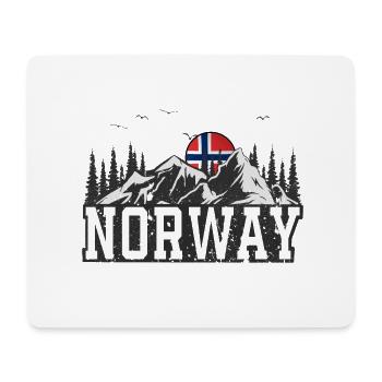 Norwegen - Mousepad (Querformat) - Weiß - Vorne