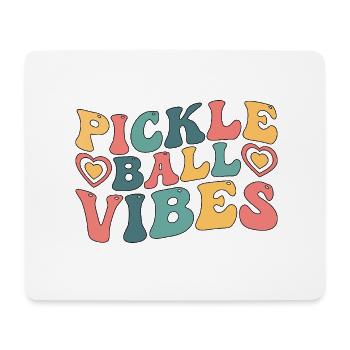 PICKLEBALL VIBES - Mousepad (Querformat) - Weiß - Vorne