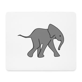 Elephant Baby Baby Elephant Baby Young Children - Mouse Pad (horizontal) - white - Front