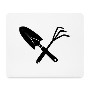 garden tools - Mouse Pad (horizontal) - white - Front