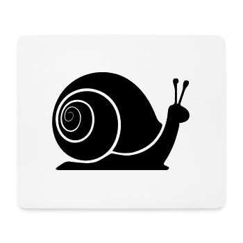 slug - Mouse Pad (horizontal) - white - Front