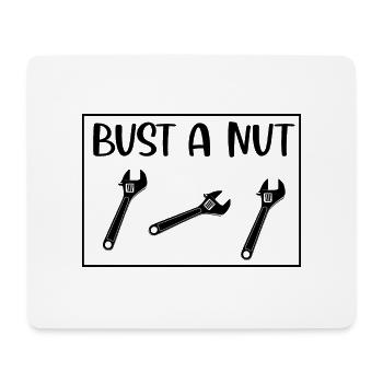 Bust a Nut Handwerker Handwerk - Mousepad (Querformat) - Weiß - Vorne