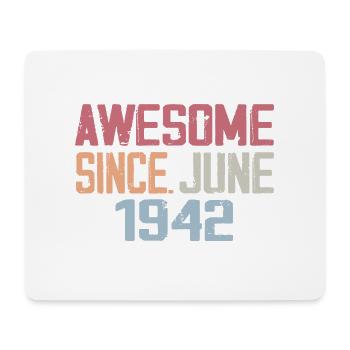 June 1942 June Retro June 1942 Birthday Gift - Mouse Pad (horizontal) - white - Front