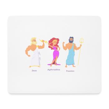 ZEUS APHRODITE POSEIDON - Mousepad (Querformat) - Weiß - Vorne