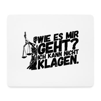 Anwalt Jurist Jura Richter Gesetz - Mousepad (Querformat) - Weiß - Vorne