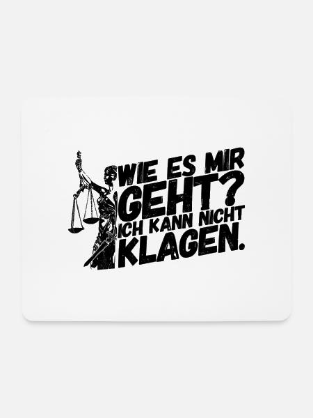 Anwalt Jurist Jura Richter Gesetz - Mousepad (Querformat) - Weiß