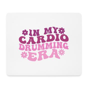 In meiner Cardio-Drumming-Ära | Stolzes Cardio-Trommeln - Mousepad (Querformat) - Weiß - Vorne