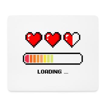 Pixel Heart Palette - Mouse Pad (horizontal) - white - Front