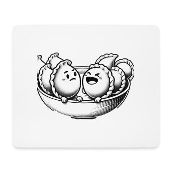 Streit Wareniki Dumplings Maultaschen - Mousepad (Querformat) - Weiß - Vorne