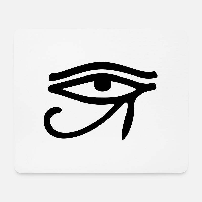 Auge des Horus - Mousepad (Querformat) - Weiß