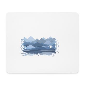 Paraglider Paragliding Mountains Vintage - Mouse Pad (horizontal) - white - Front