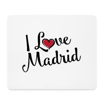 J’aime Madrid - Tapis de souris (format paysage) - blanc - Devant