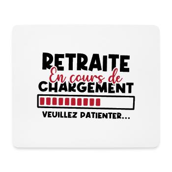 Retraite en cours de chargement - Tapis de souris (format paysage) - blanc - Devant
