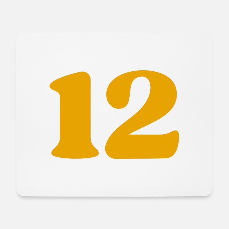 12 - Mousepad (Querformat) - Weiß