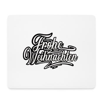 Frohe Weihnachten - Mousepad (Querformat) - Weiß - Vorne