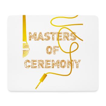 Maîtres de cérémonie, MC, rappeur, conception des orateurs - Tapis de souris (format paysage) - blanc - Devant