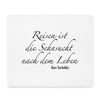 reisen - Mousepad (Querformat) - Weiß - Vorne