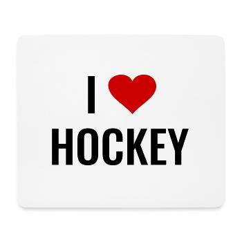 Hockey - Mousepad (Querformat) - Weiß - Vorne