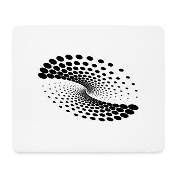 Twisted Whirlpool Spiral Planet Formation - Mouse Pad (horizontal) - white - Front