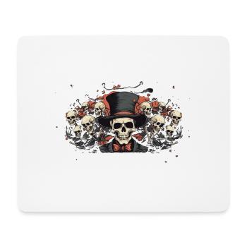 Squelettes - Tapis de souris (format paysage) - blanc - Devant
