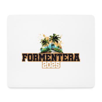 Formentera 2025 Palmen - Mousepad (Querformat) - Weiß - Vorne