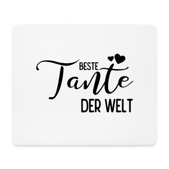 Beste Tante der Welt - Mousepad (Querformat) - Weiß - Vorne