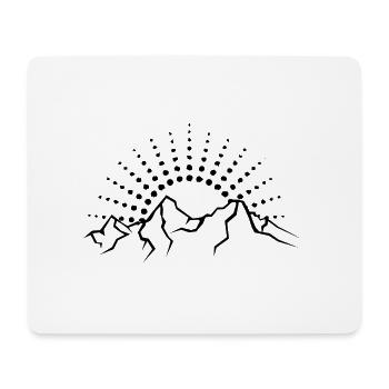 Sun - Mountain - (2) - Mouse Pad (horizontal) - white - Front