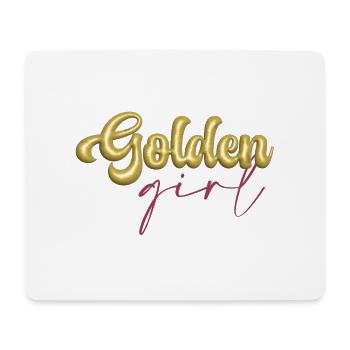 Golden girl - Tapis de souris (format paysage) - blanc - Devant