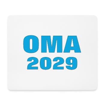 2029 Oma Enkel Enkelin Geburt - Mousepad (Querformat) - Weiß - Vorne