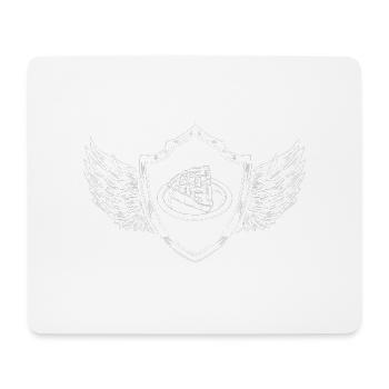 Apfelkuchen Backen Wappen - Mousepad (Querformat) - Weiß - Vorne