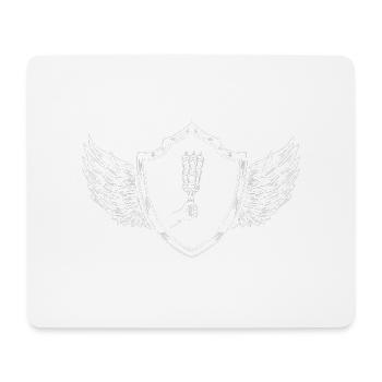Brochette Grill Kebab Armoiries - Tapis de souris (format paysage) - blanc - Devant